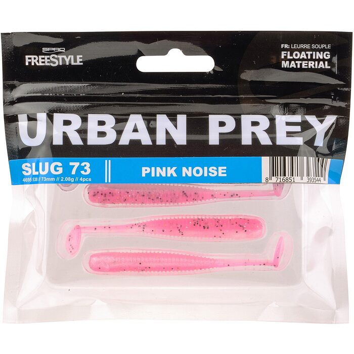 Spro Freestyle Urban Prey Slug 7.3cm Pink Noise 4st