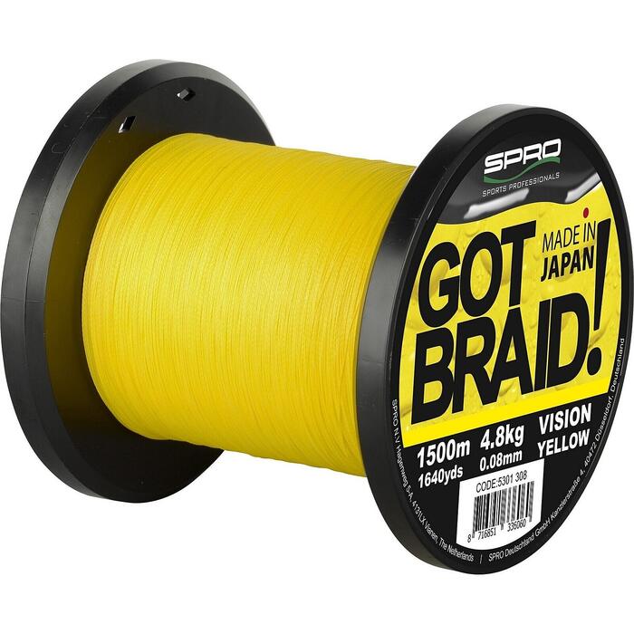 Spro Got Braid Yellow 0.18mm 150m