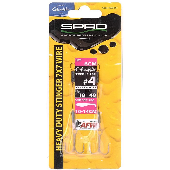 Spro HD Stinger 7x7 7cm #4 18kg 2st