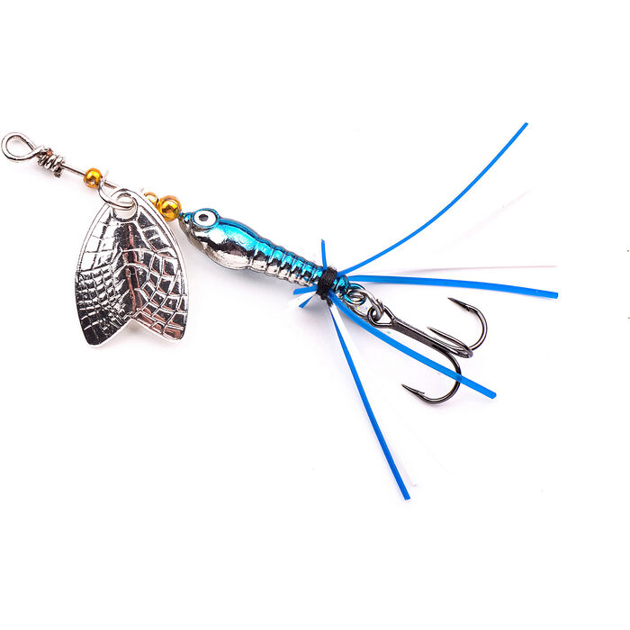 Spro Larva Mayfly Micro Spinner Treble 5cm 4gr Chrome Blue