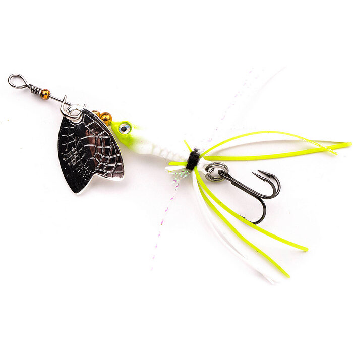Spro Larva Mayfly Micro Spinner Treble 5cm 4gr UV Pearl