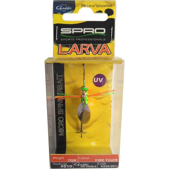 Spro Larva Micro Spinnerbait Treble 3.5cm 5gr Firetiger