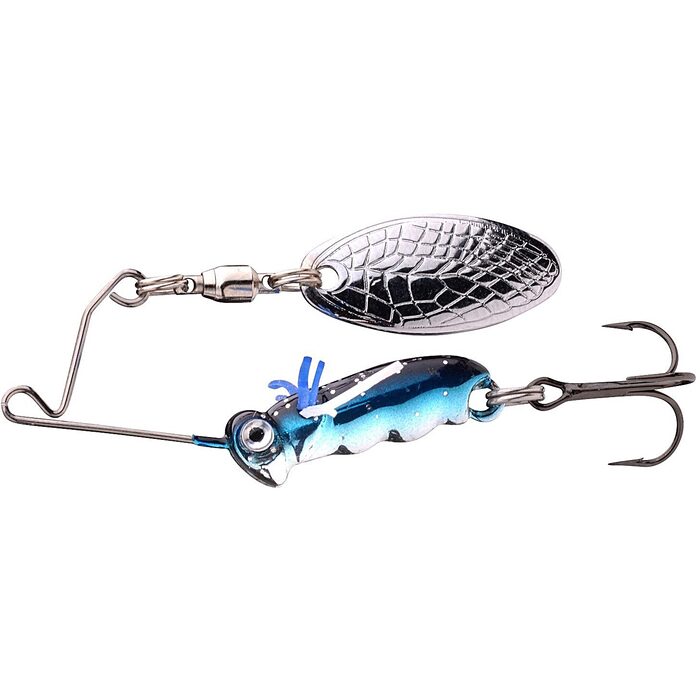 Spro Larva Micro Spinnerbait Treble 4cm 7gr Chrome Blue