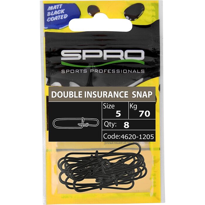 Spro Matt Double Insurance Lock Snap Size1 15kg
