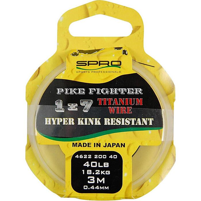 Spro Pike Fighter 1x7 Titanium Wire 3m 0.56mm 27.3kg