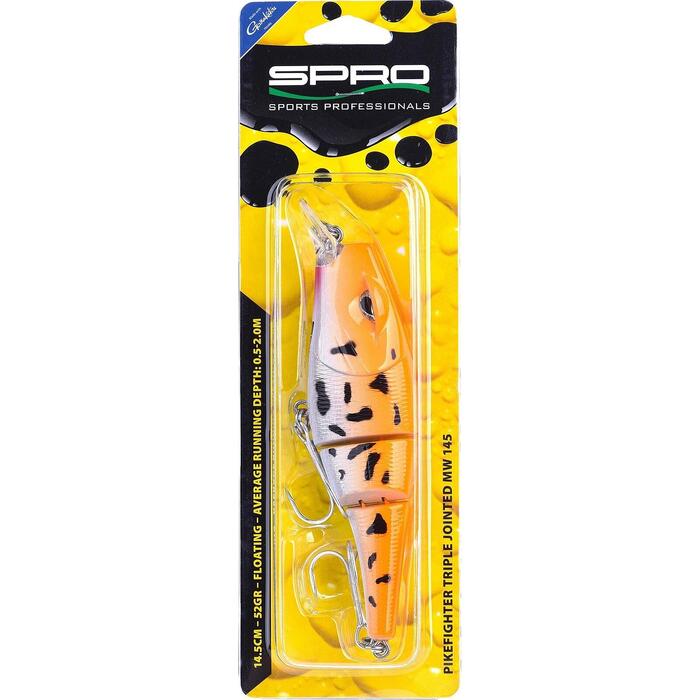 Spro Pikefighter Triple Jointed 14.5cm 52gr UV Orange Koi