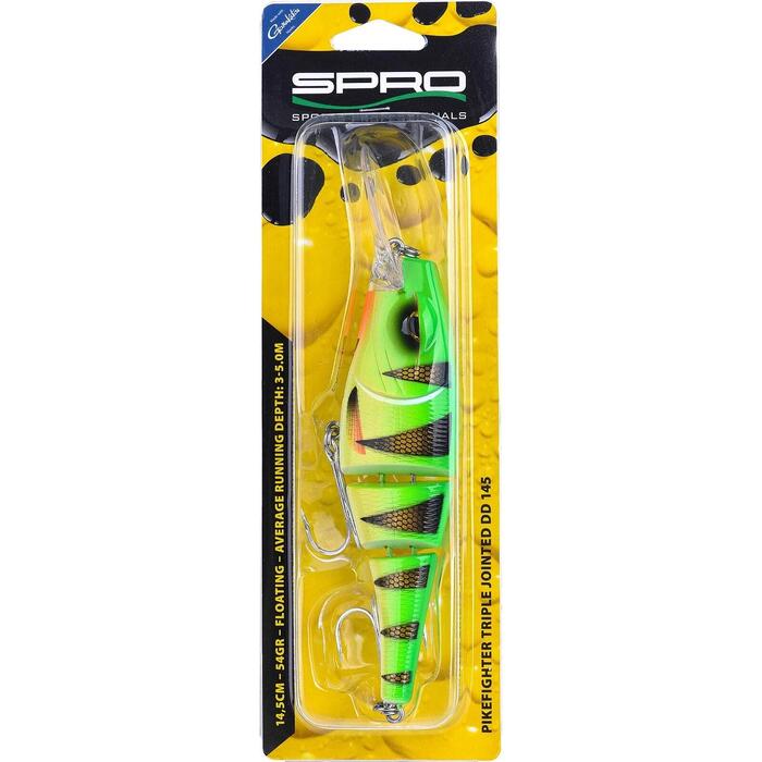 Spro Pikefighter Triple Jointed 14.5cm 54gr UV Firetiger