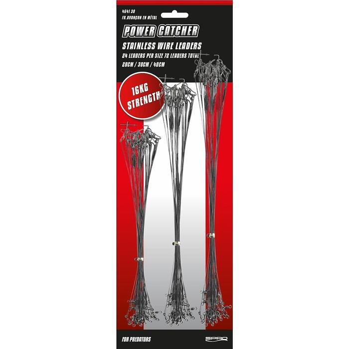 Spro Powercatcher Wire Leader 12kg 30-20-15cm 72st
