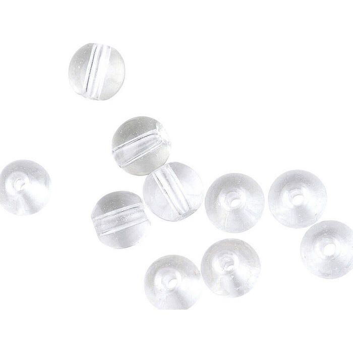 Spro Round Smooth Glass Beads Clear Diamond 8mm