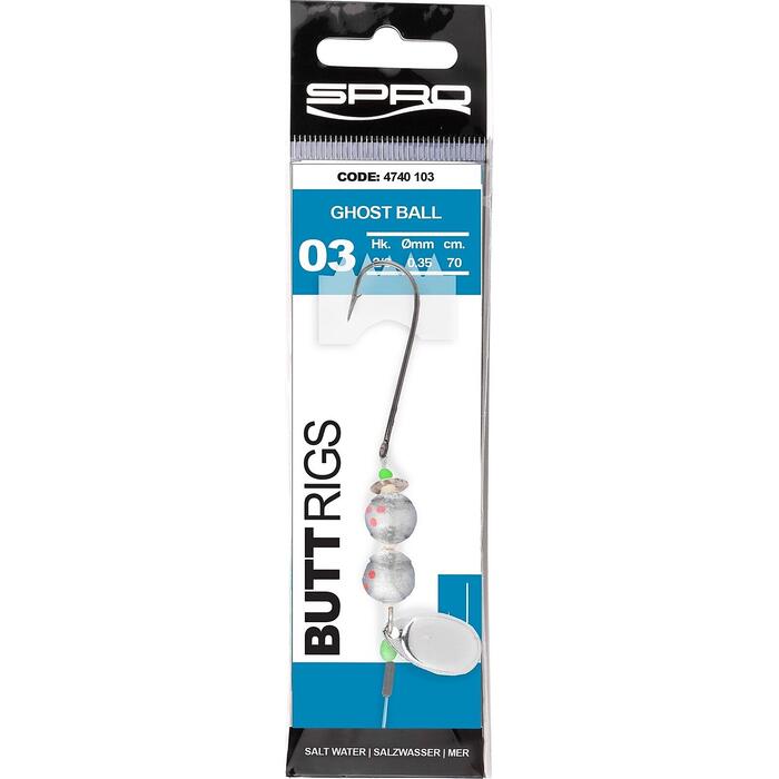 Spro Salt Butt Rigs 70cm Ghost Ball H2/0