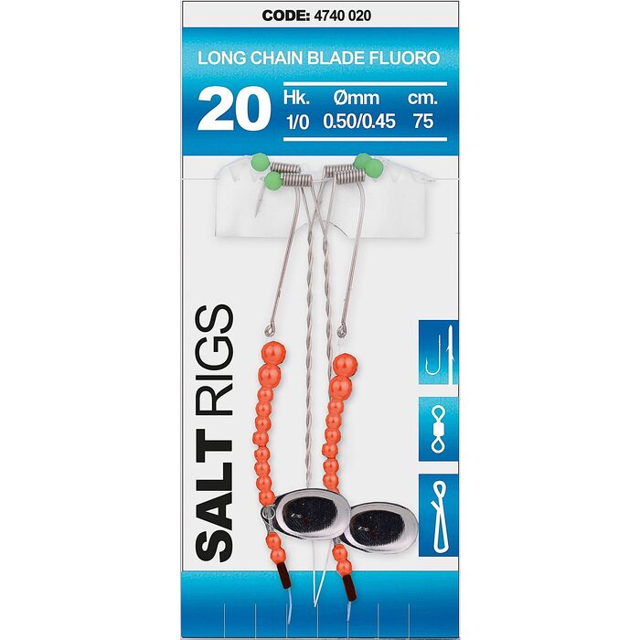 Spro Salt Rigs Chain Blade Fluoro 75cm H1-0
