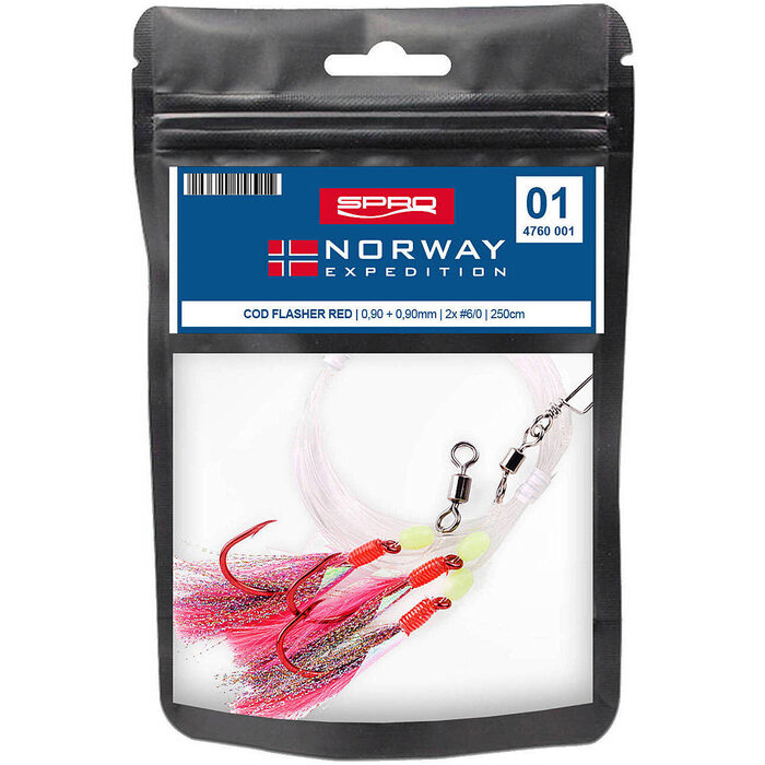 Spro Saltwater Norway Expedition Rig #1 Flasher Red