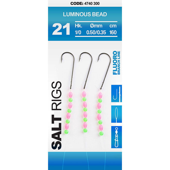 Spro Saltwater Salt Rig #21 Luminous Bead #1