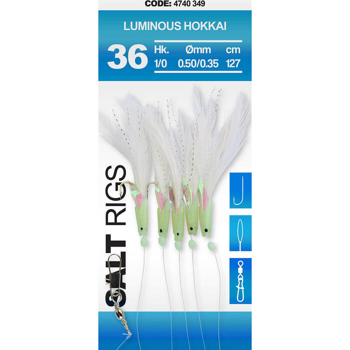 Spro Saltwater Salt Rig #36 Luminous Hokkai #3/0
