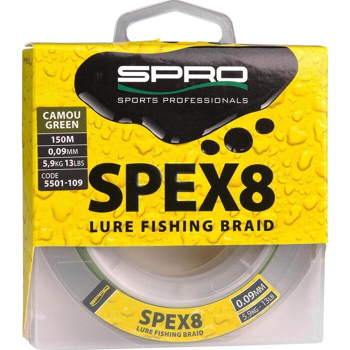 Spro Spex8 Braid Camou Green 0.30mm 150m