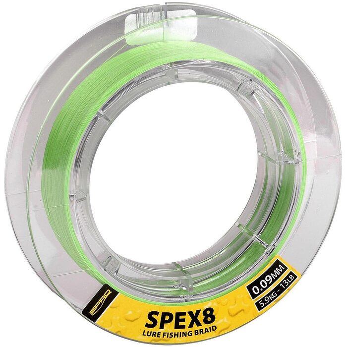 Spro Spex8 Braid Lime Green 150m 0.09mm