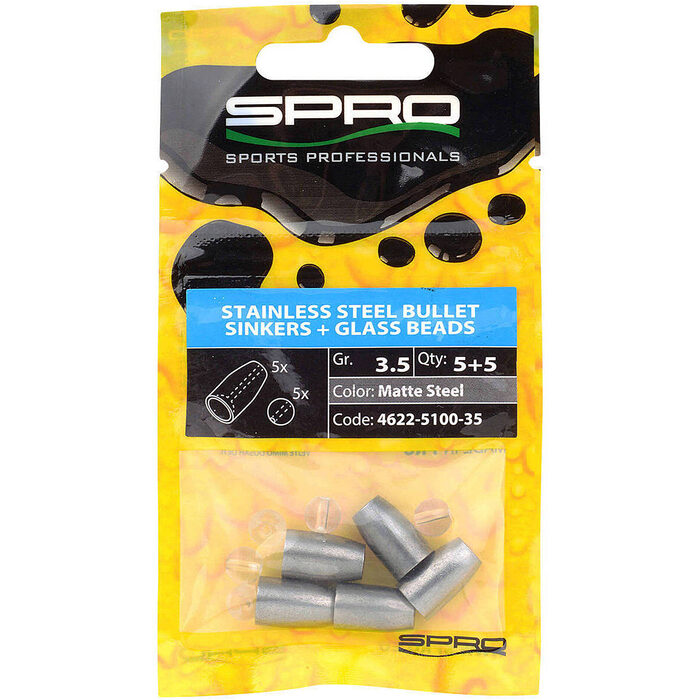 Spro Stainless Steel Bullet Sinker 5.3gr 4st