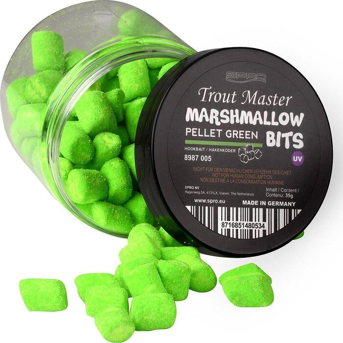 Trout Master Marshmallows Green Pellet