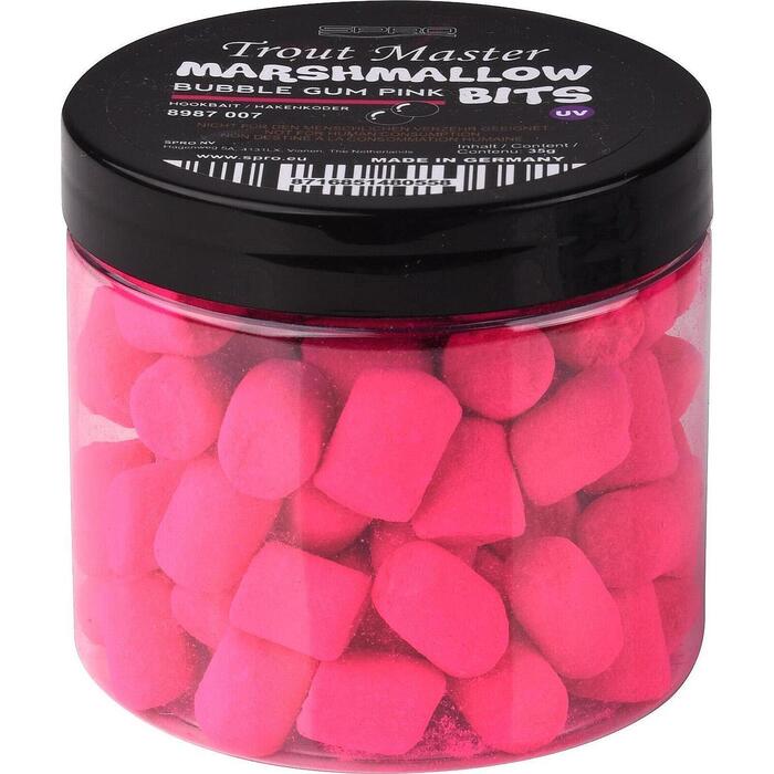 Trout Master Marshmallows Pink Bubble Gum
