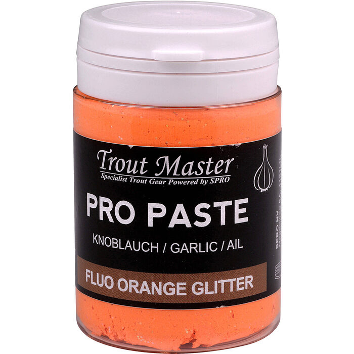 Trout Master Pro Paste Garlic Fluo Orange Glitter