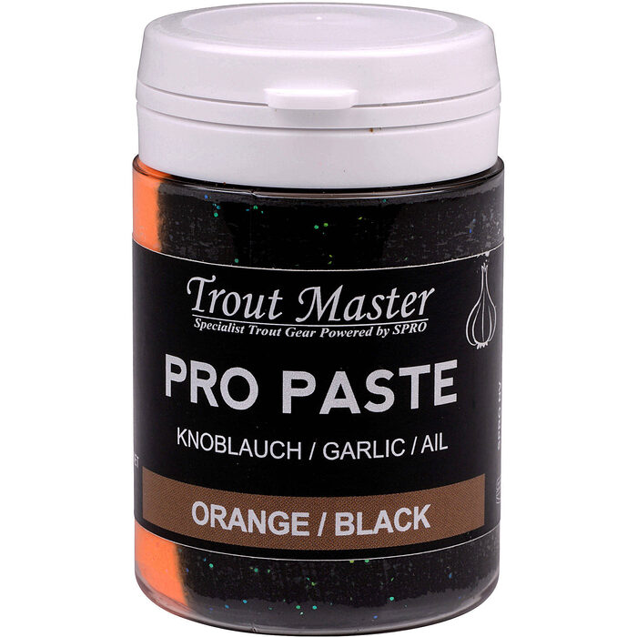 Trout Master Pro Paste Garlic Orange - Black