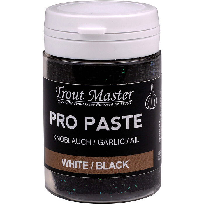 Trout Master Pro Paste Garlic White - Black