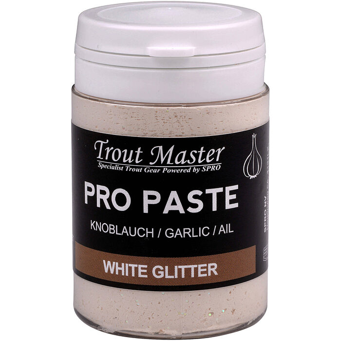 Trout Master Pro Paste Garlic White Glitter