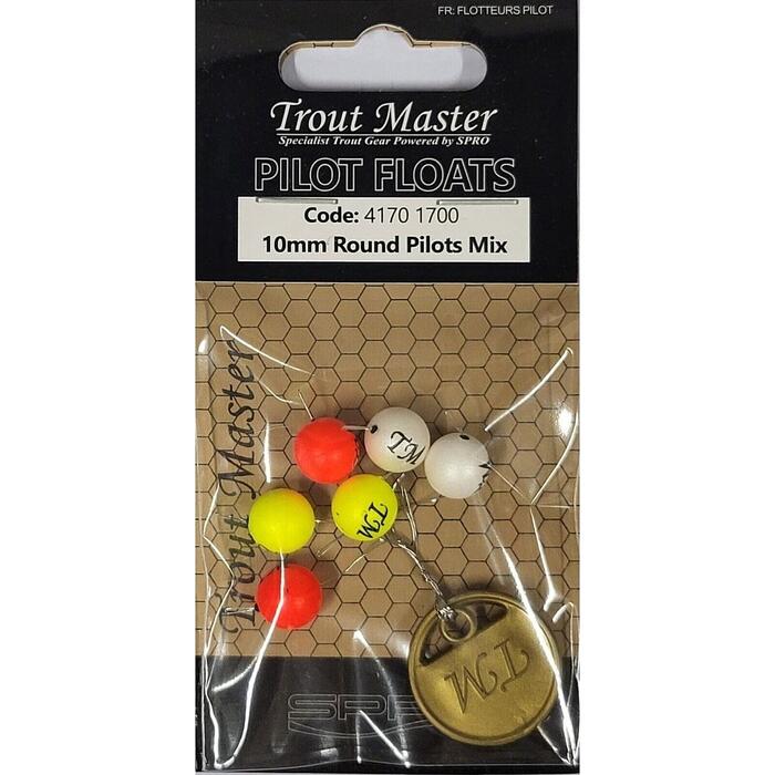 Trout Master Round Pilot Float Assorti 10mm 6st