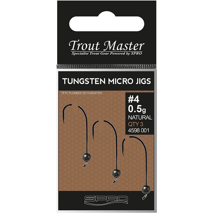 Trout Master Tungsten Micro Jig Natural 0.5gr #4