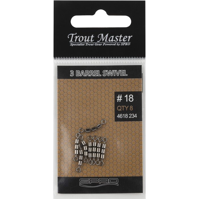 Trout Master 3 Barrel Swivel 22