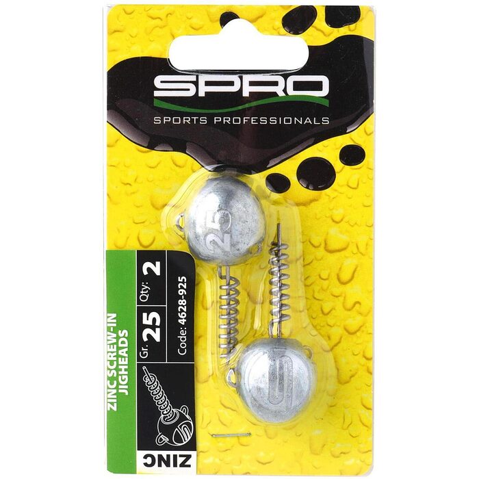 Spro Zinc Screw-in Jigheads 10gr 2 stuks