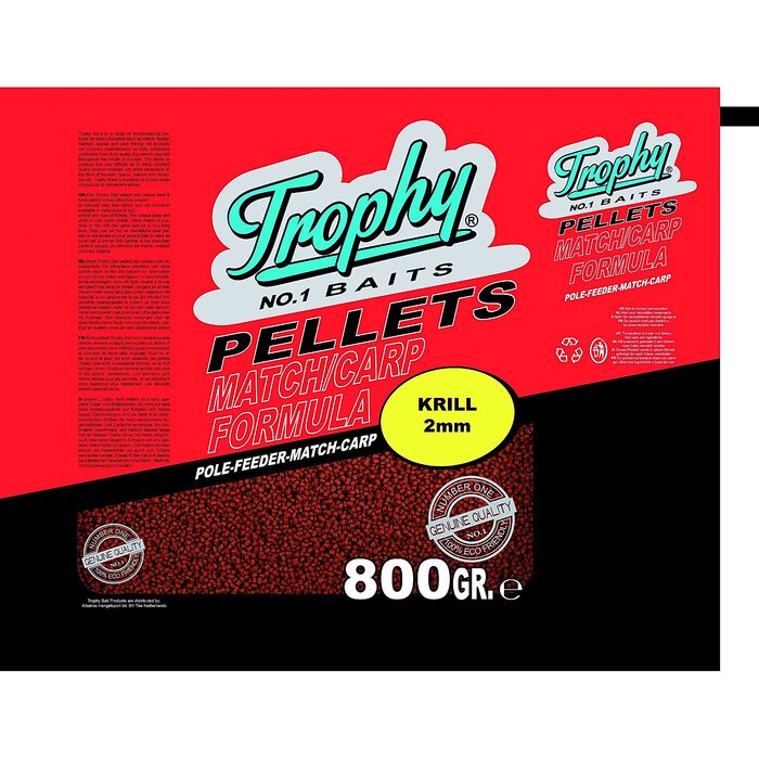 Trophey Bait Pellets Krill 800gr 2mm