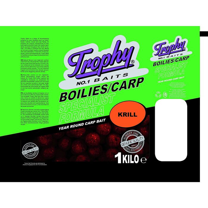Trophy Bait Boilies Krill 15mm 1kg 