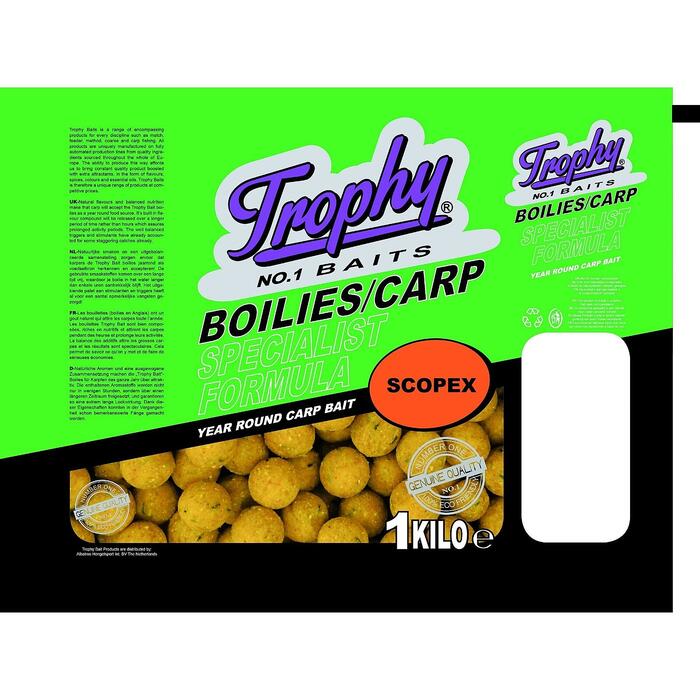 Trophy Bait Boilies Scopex 15mm 1kg