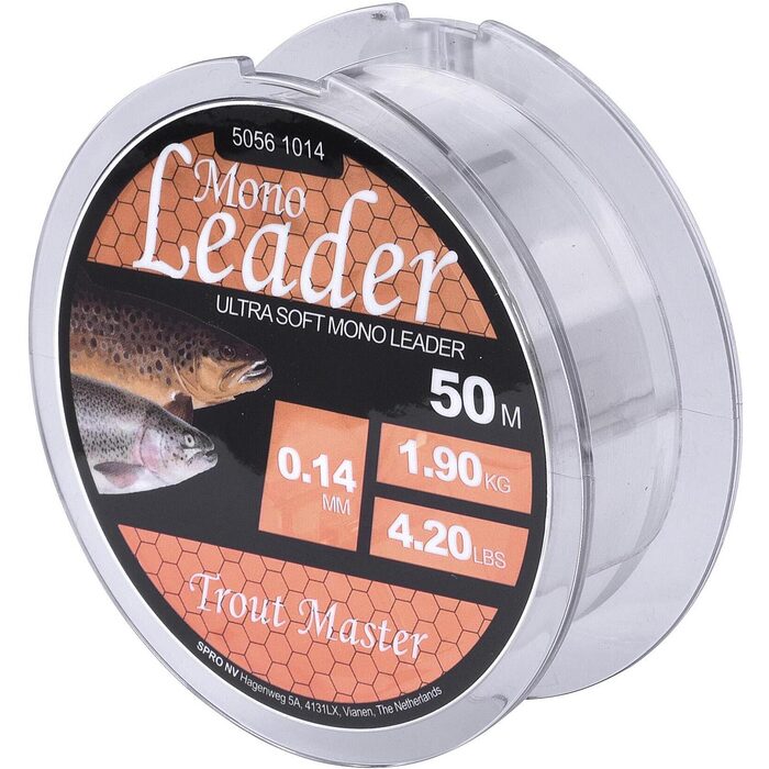 Trout Master Mono Leader 50m 0.14mm 1.9kg