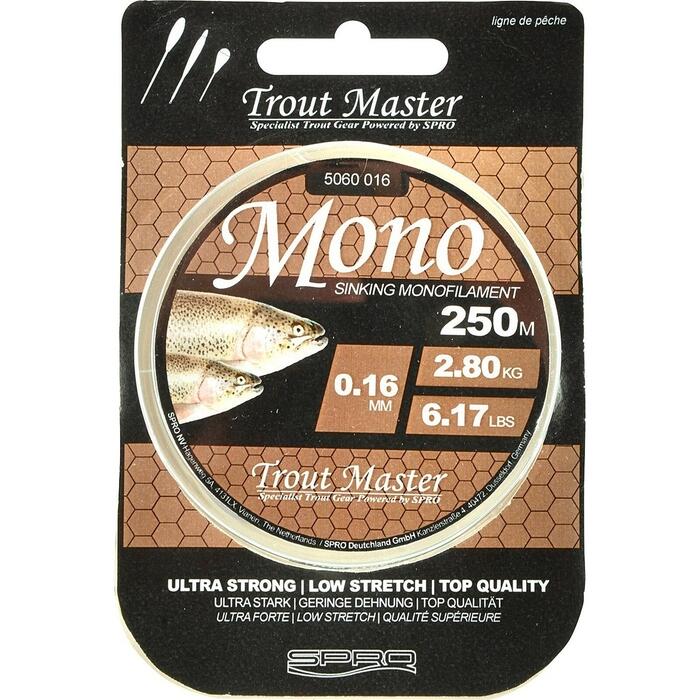 Trout Master Mono Translucent 200m 0.20mm 4.20kg