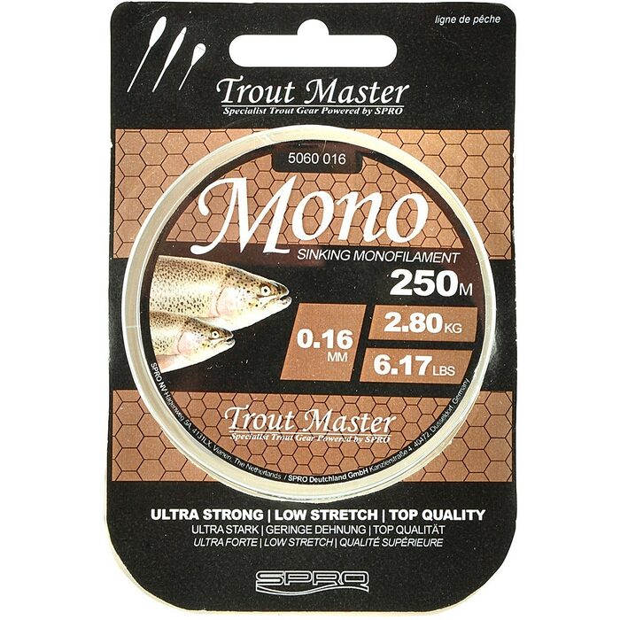 Trout Master Mono Translucent 200m 0.22mm 4.98kg