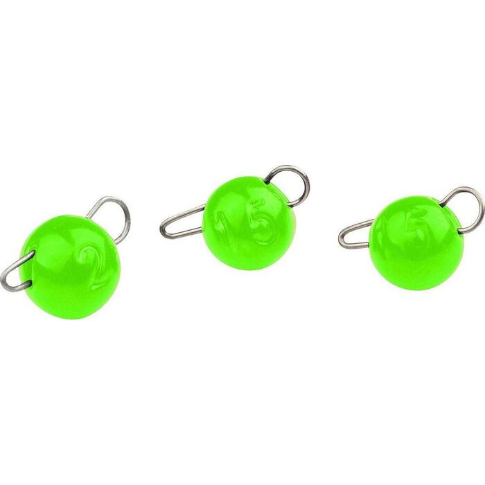 Trout Master Tungsten Bottom Jig Green UV 2gr 3st