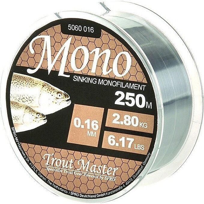 Trout Master Mono 200m Translucent 0.16mm 2.80kg