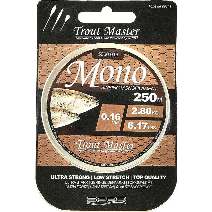 Trout Master Mono 200m Translucent 0.16mm 2.80kg