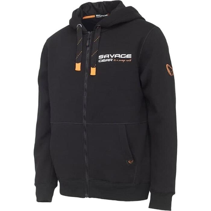 Savage Gear Urban Zip Hoodie Black Ink L