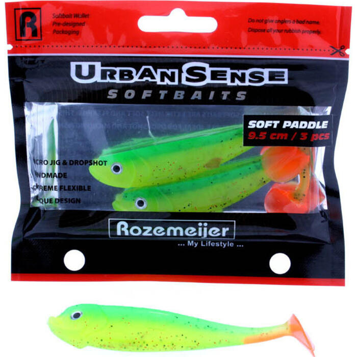 Rozemeijer Urban Sense Soft Paddle 9cm Fire Tiger 3st