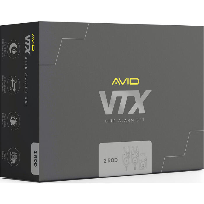 Avid VTX 2+1 Bite Alarm Set
