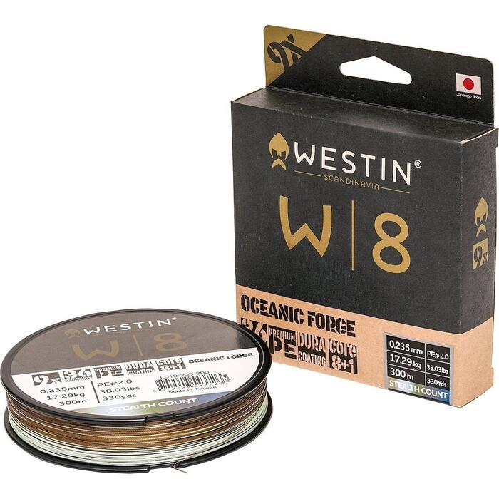 Westin W8 9-Braid Oceanic Forge 300m 0.235mm Stealth Count