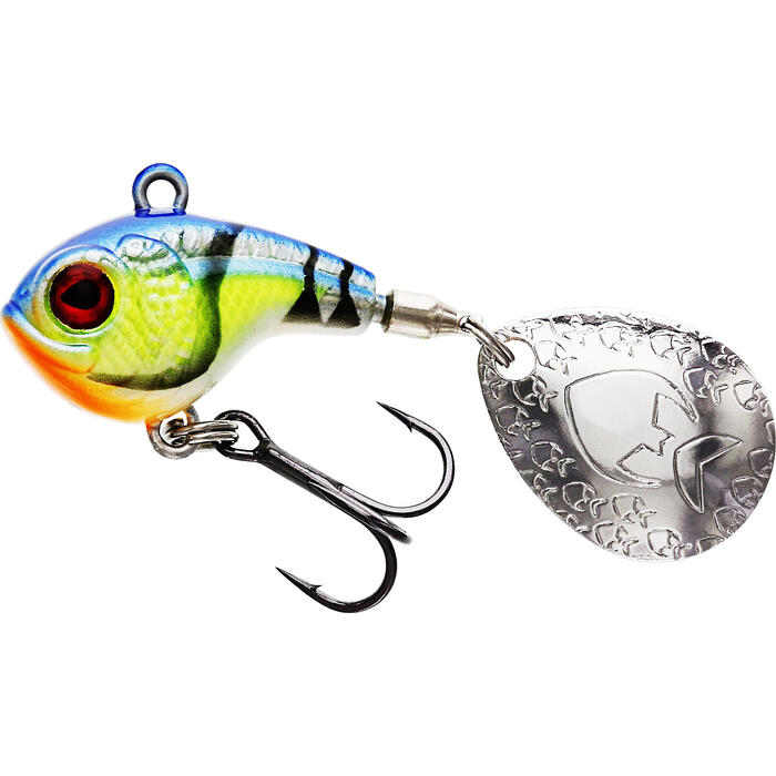 Westin DropBite Spin Tail Jig 2.6cm 8gr Chartreuse Blue Craw