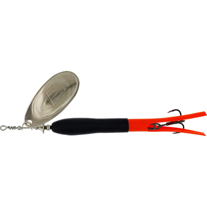 Westin FC Upstream 15gr Black/Flouro Orange Silver Blade