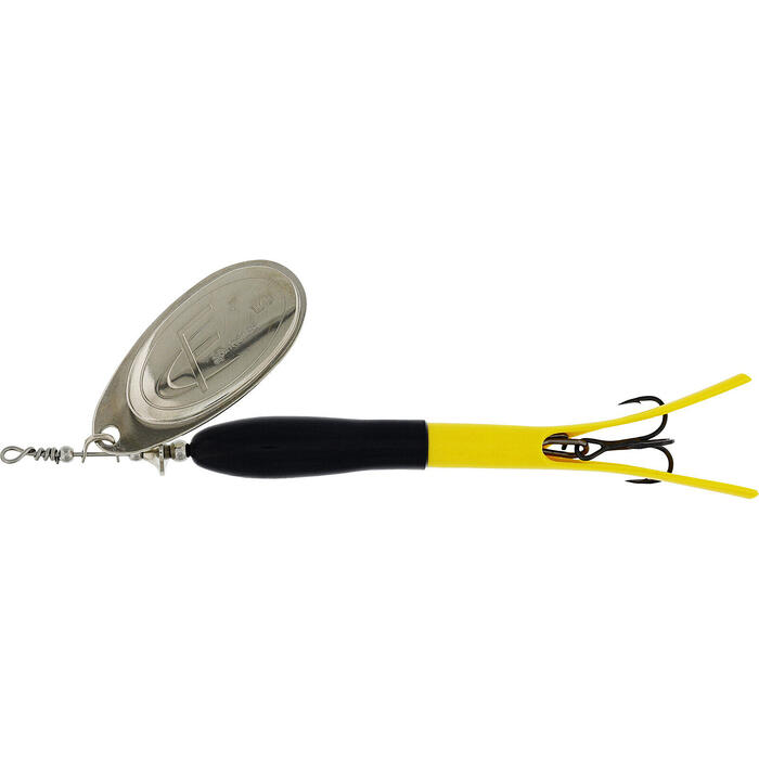 Westin FC Upstream 15gr Black/Flouro Yellow Silver Blade