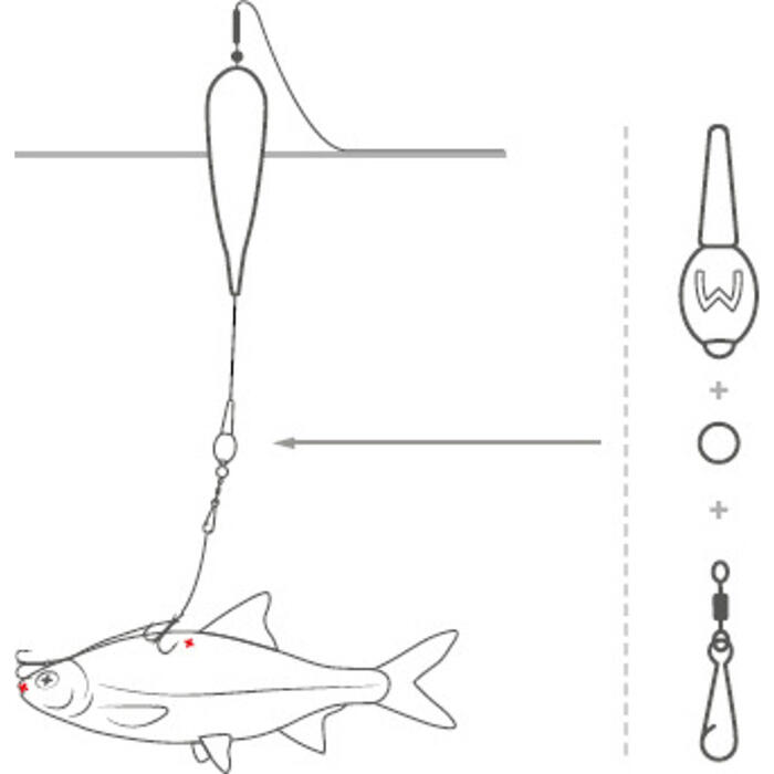 Westin Pike Float Kit 10g #6+#8