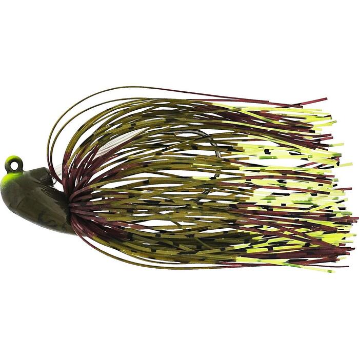 Westin Slide-Up Rubber Jig Tungsten #2/0 7g Green Pumpkin/Chartreuse