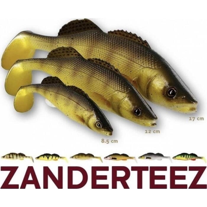 Westin ZanderTeez Shadtail Mixed Colorpack 5 stuks 12cm 21gr